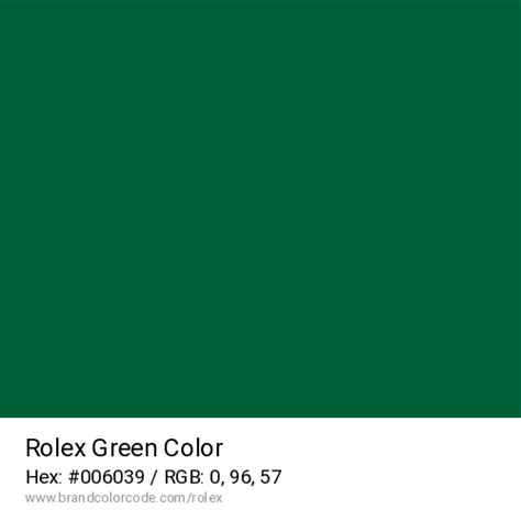 rolex green colour